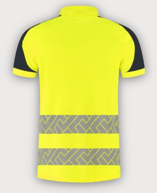 Tricorp Warnschutz Poloshirt Visibility Redefined, Fluor Yellow-Ink