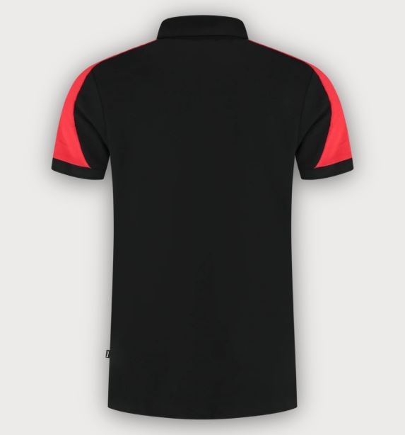 Tricorp Poloshirt Bicolor Redefined, Black-Brightred