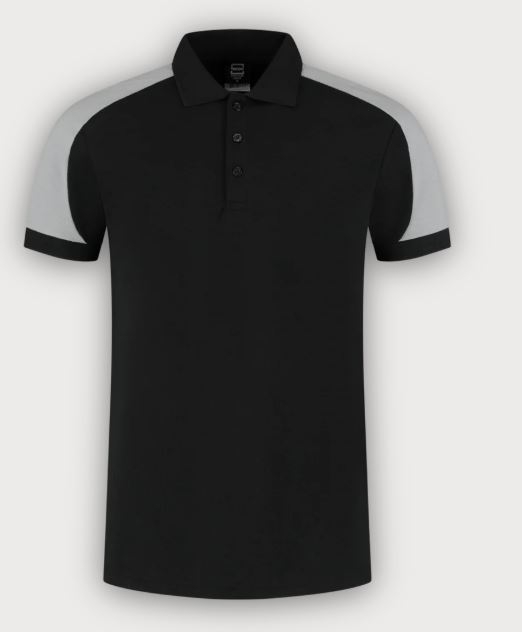 Tricorp Poloshirt Bicolor Redefined, Black-Grey