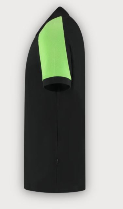 Tricorp Poloshirt Bicolor Redefined, Black-Lime
