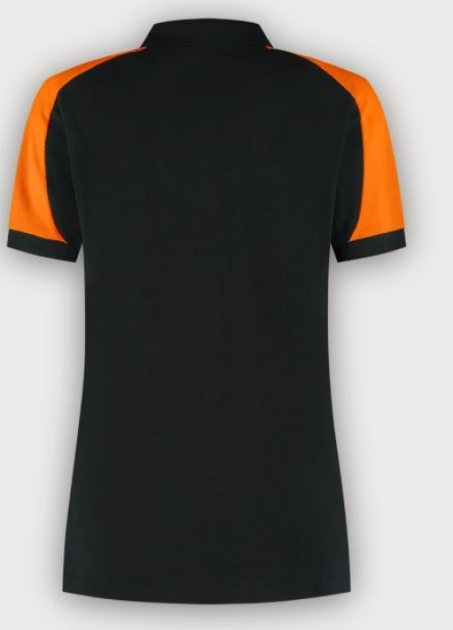 Tricorp Poloshirt Bicolor Redefined Damen, Black-Orange