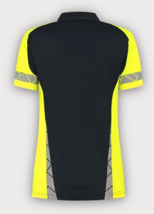 Tricorp Warnschutz Poloshirt Reflective Redefined Damen, Ink-Fluor Yellow