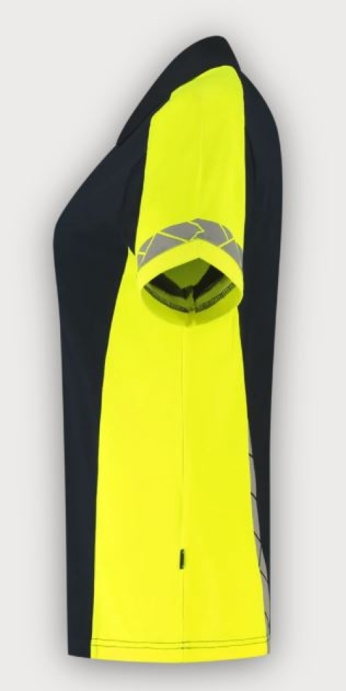 Tricorp Warnschutz Poloshirt Reflective Redefined Damen, Ink-Fluor Yellow