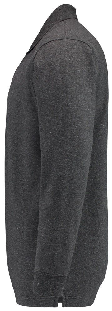 TRICORP-Worker-Shirts, Sweatshirt, Polokragen, Basic Fit, Langarm, 280 g/m², anthrazit meliert