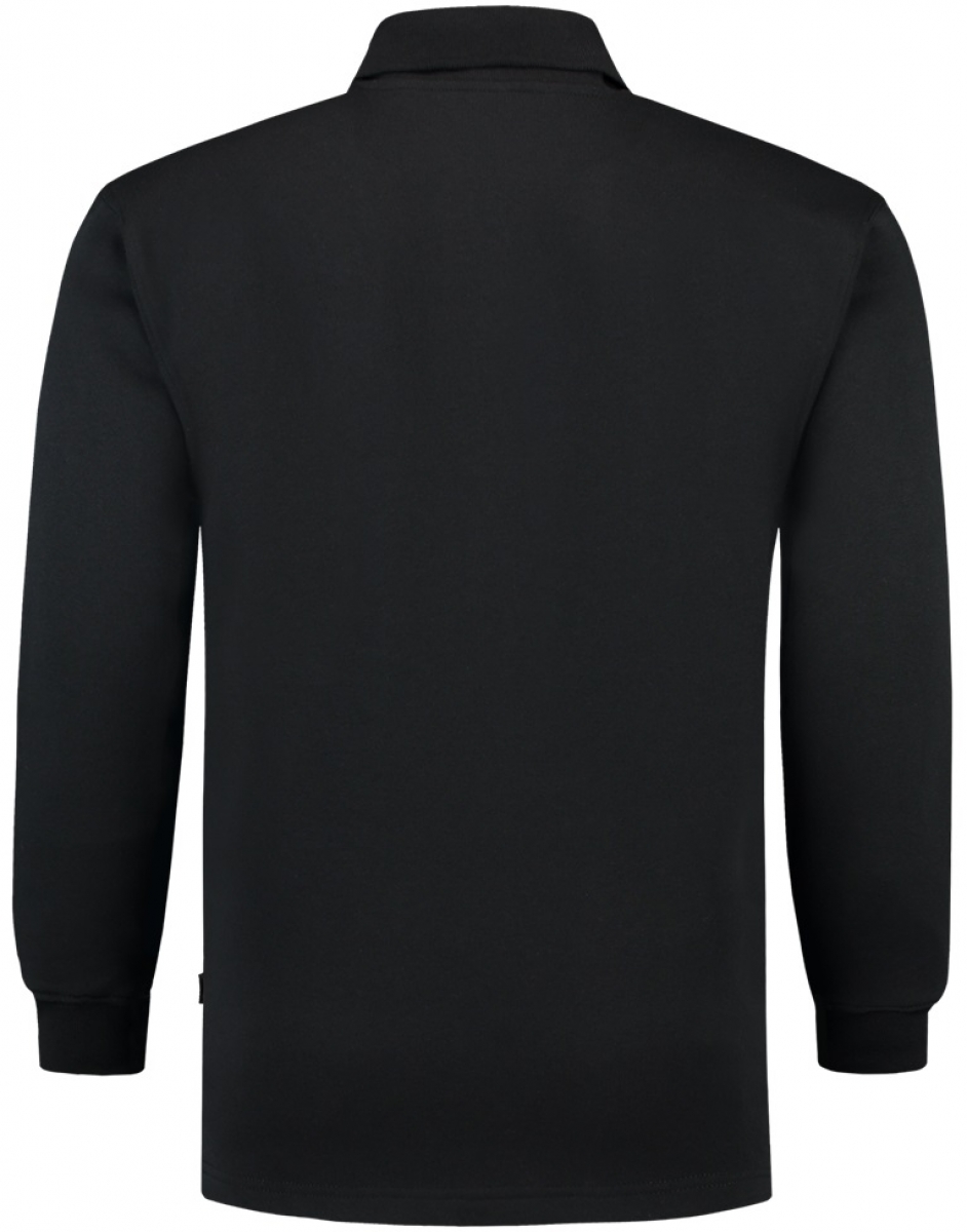 TRICORP-Worker-Shirts, Sweatshirt, Polokragen, Basic Fit, Langarm, 280 g/m, black