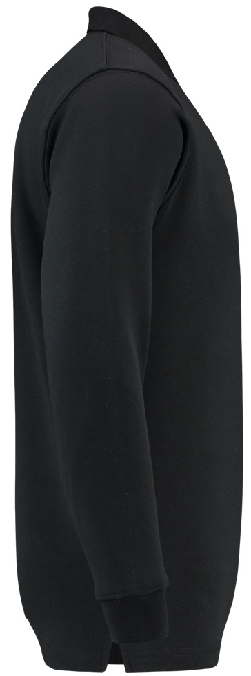 TRICORP-Worker-Shirts, Sweatshirt, Polokragen, Basic Fit, Langarm, 280 g/m², black