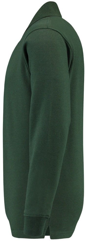 TRICORP-Worker-Shirts, Sweatshirt, Polokragen, Basic Fit, Langarm, 280 g/m², bottlegreen