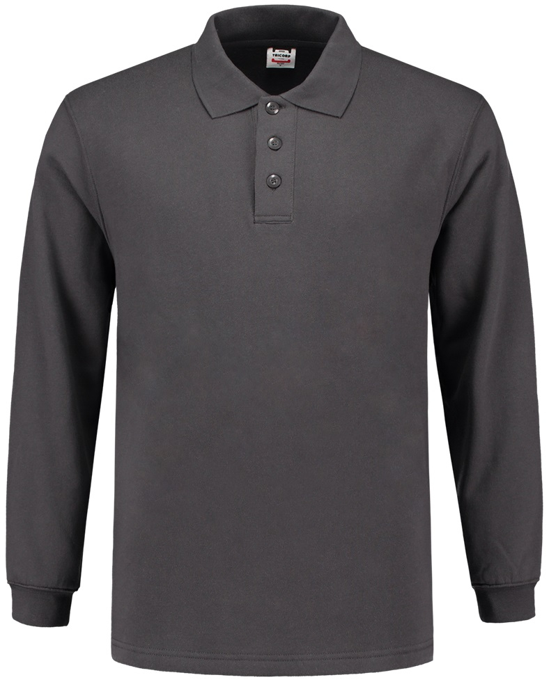 TRICORP-Worker-Shirts, Sweatshirt, Polokragen, Basic Fit, Langarm, 280 g/m², darkgrey