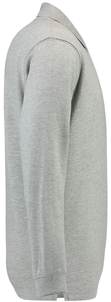 TRICORP-Worker-Shirts, Sweatshirt, Polokragen, Basic Fit, Langarm, 280 g/m², grau meliert
