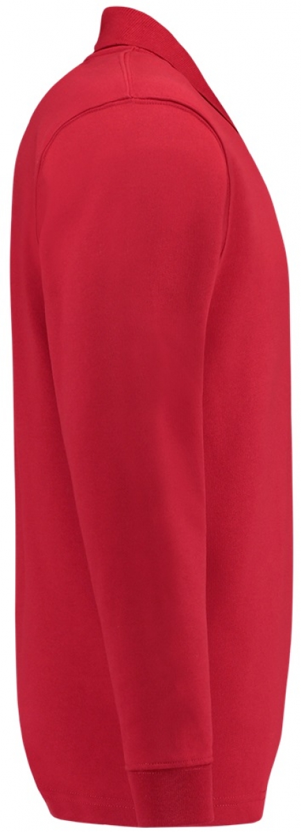 TRICORP-Worker-Shirts, Sweatshirt, Polokragen, Basic Fit, Langarm, 280 g/m, red