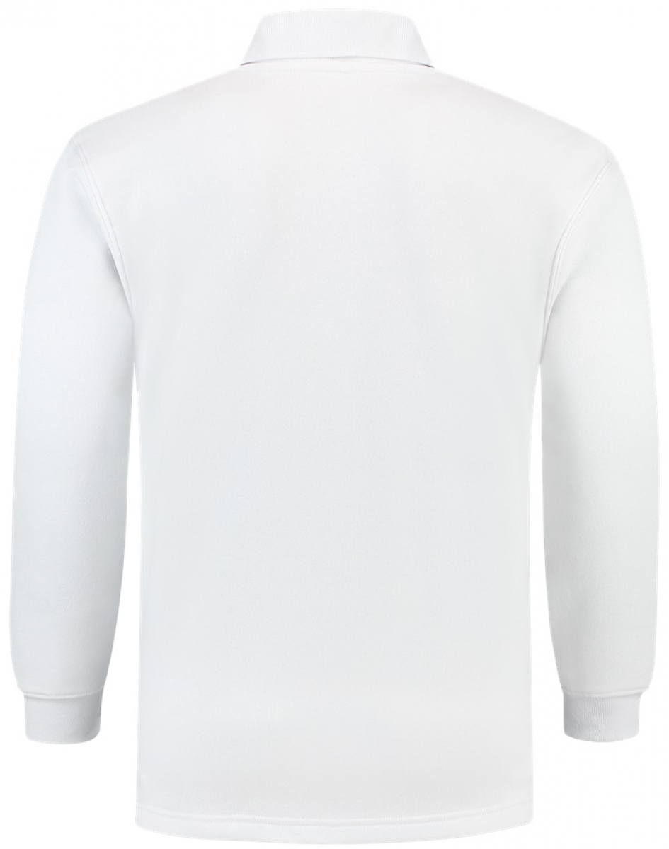 TRICORP-Worker-Shirts, Sweatshirt, Polokragen, Basic Fit, Langarm, 280 g/m, wei