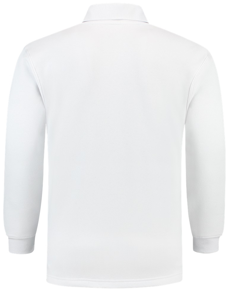 TRICORP-Worker-Shirts, Sweatshirt, Polokragen, Basic Fit, Langarm, 280 g/m², weiß