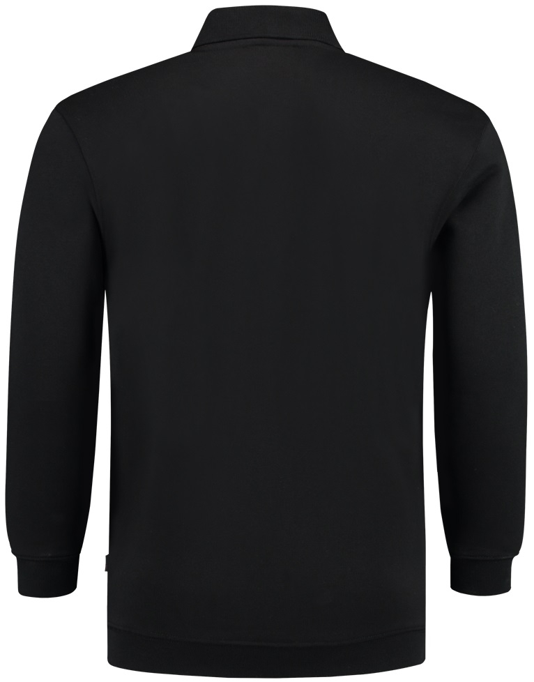TRICORP-Worker-Shirts, Sweatshirt Polokragen und Bund, Basic Fit, Langarm, 280 g/m², black