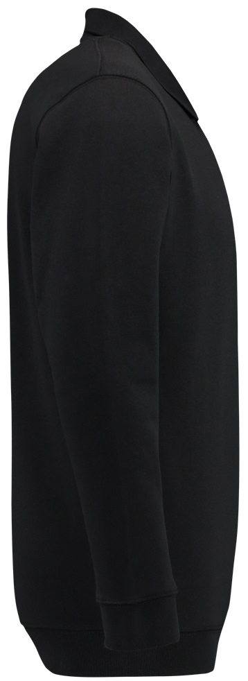 TRICORP-Worker-Shirts, Sweatshirt Polokragen und Bund, Basic Fit, Langarm, 280 g/m², black