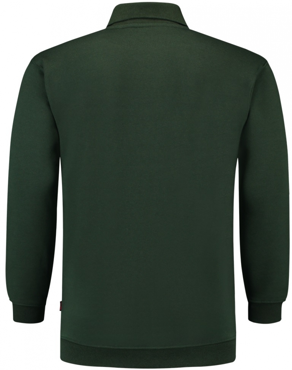 TRICORP-Worker-Shirts, Sweatshirt Polokragen und Bund, Basic Fit, Langarm, 280 g/m, bottlegreen