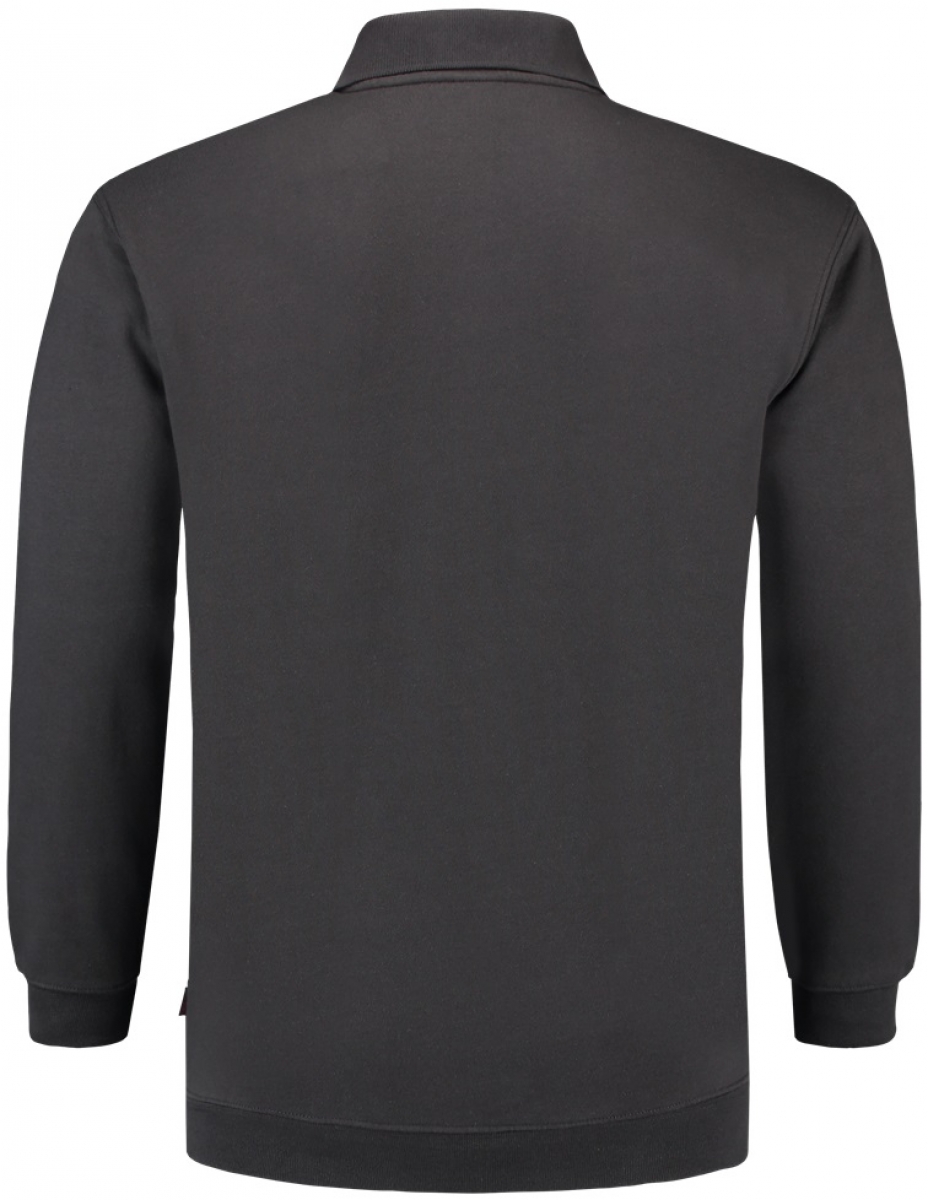 TRICORP-Worker-Shirts, Sweatshirt Polokragen und Bund, Basic Fit, Langarm, 280 g/m, darkgrey