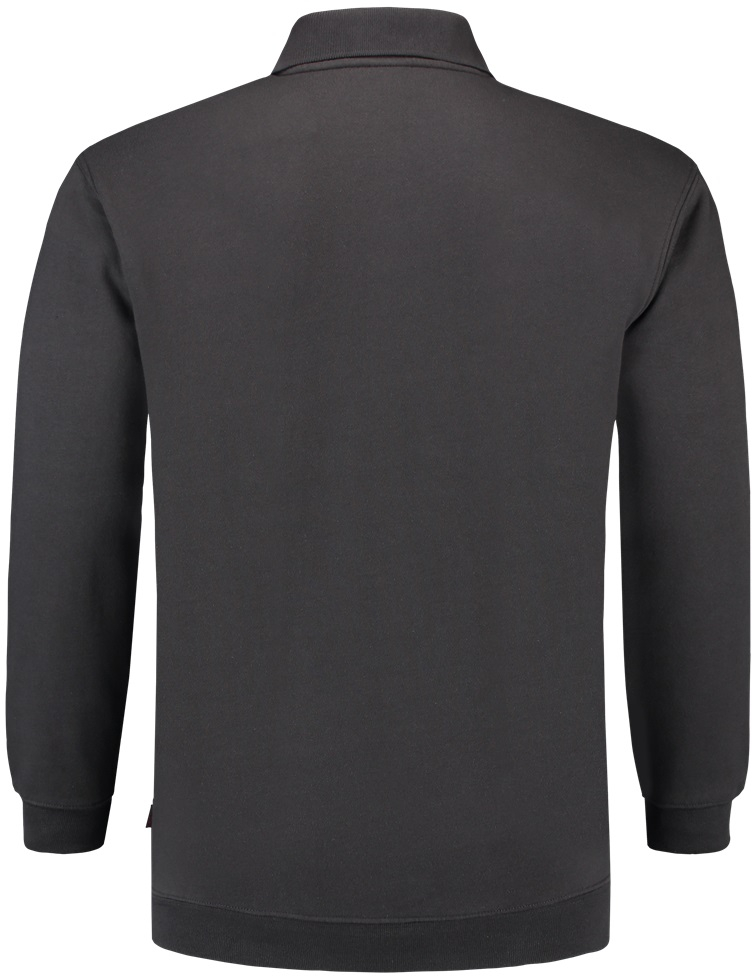 TRICORP-Worker-Shirts, Sweatshirt Polokragen und Bund, Basic Fit, Langarm, 280 g/m², darkgrey