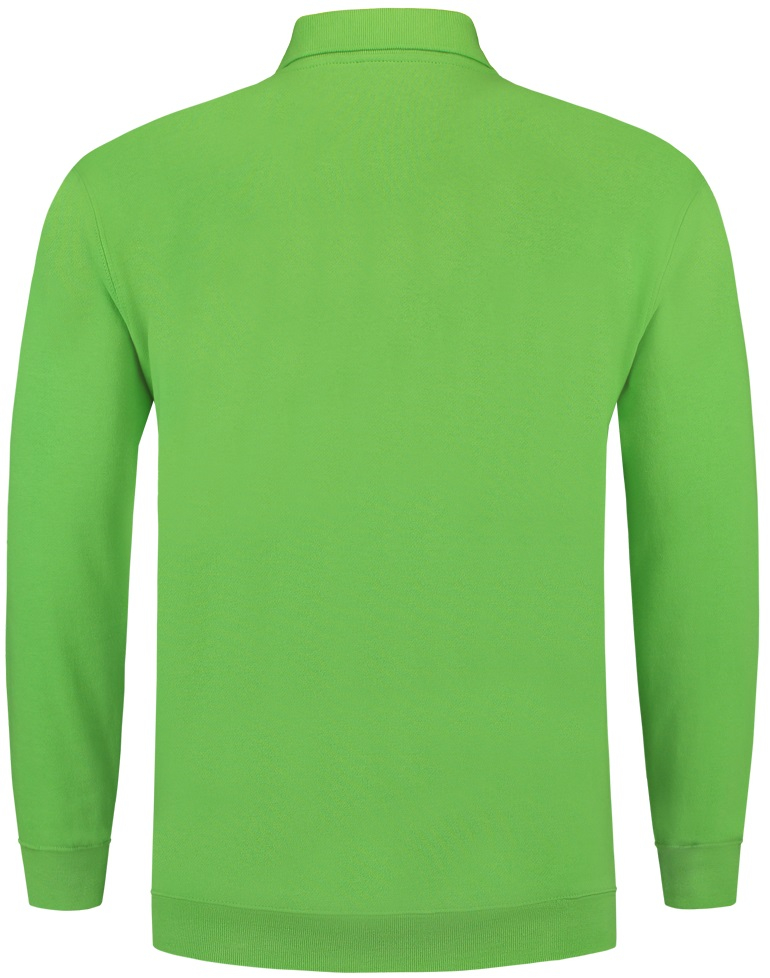 TRICORP-Worker-Shirts, Sweatshirt Polokragen und Bund, Basic Fit, Langarm, 280 g/m², lime