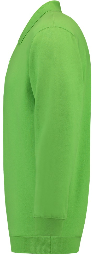 TRICORP-Worker-Shirts, Sweatshirt Polokragen und Bund, Basic Fit, Langarm, 280 g/m², lime