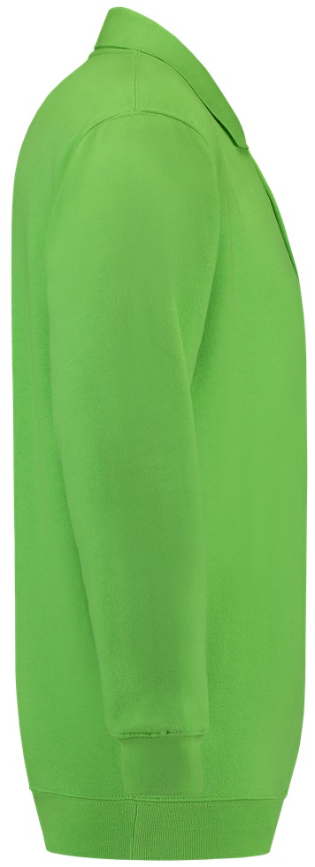 TRICORP-Worker-Shirts, Sweatshirt Polokragen und Bund, Basic Fit, Langarm, 280 g/m², lime