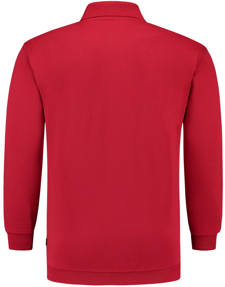TRICORP-Worker-Shirts, Sweatshirt Polokragen und Bund, Basic Fit, Langarm, 280 g/m², red