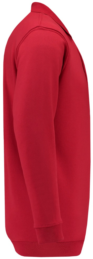 TRICORP-Worker-Shirts, Sweatshirt Polokragen und Bund, Basic Fit, Langarm, 280 g/m², red