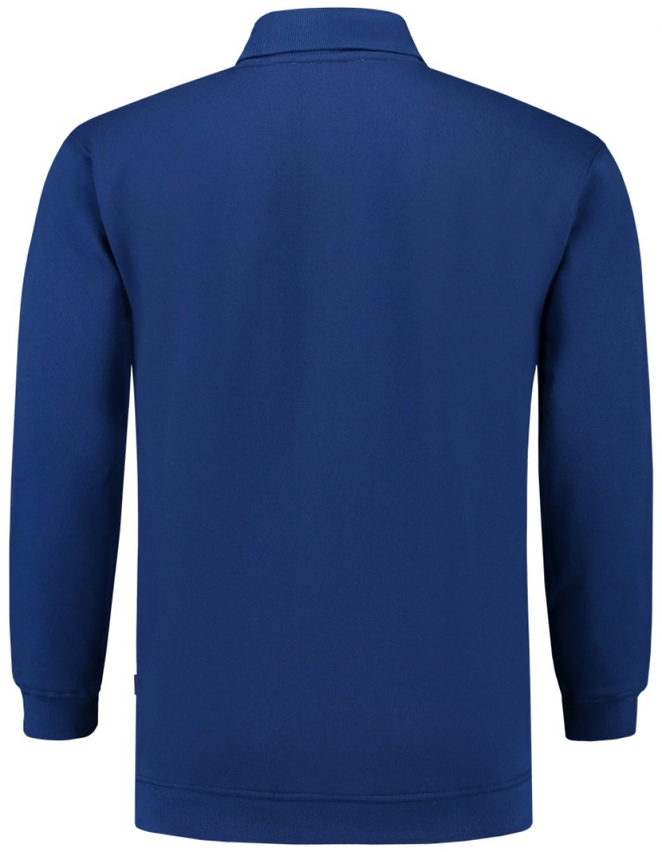 TRICORP-Worker-Shirts, Sweatshirt Polokragen und Bund, Basic Fit, Langarm, 280 g/m, royalblue