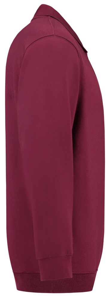 TRICORP-Worker-Shirts, Sweatshirt Polokragen und Bund, Basic Fit, Langarm, 280 g/m², wine