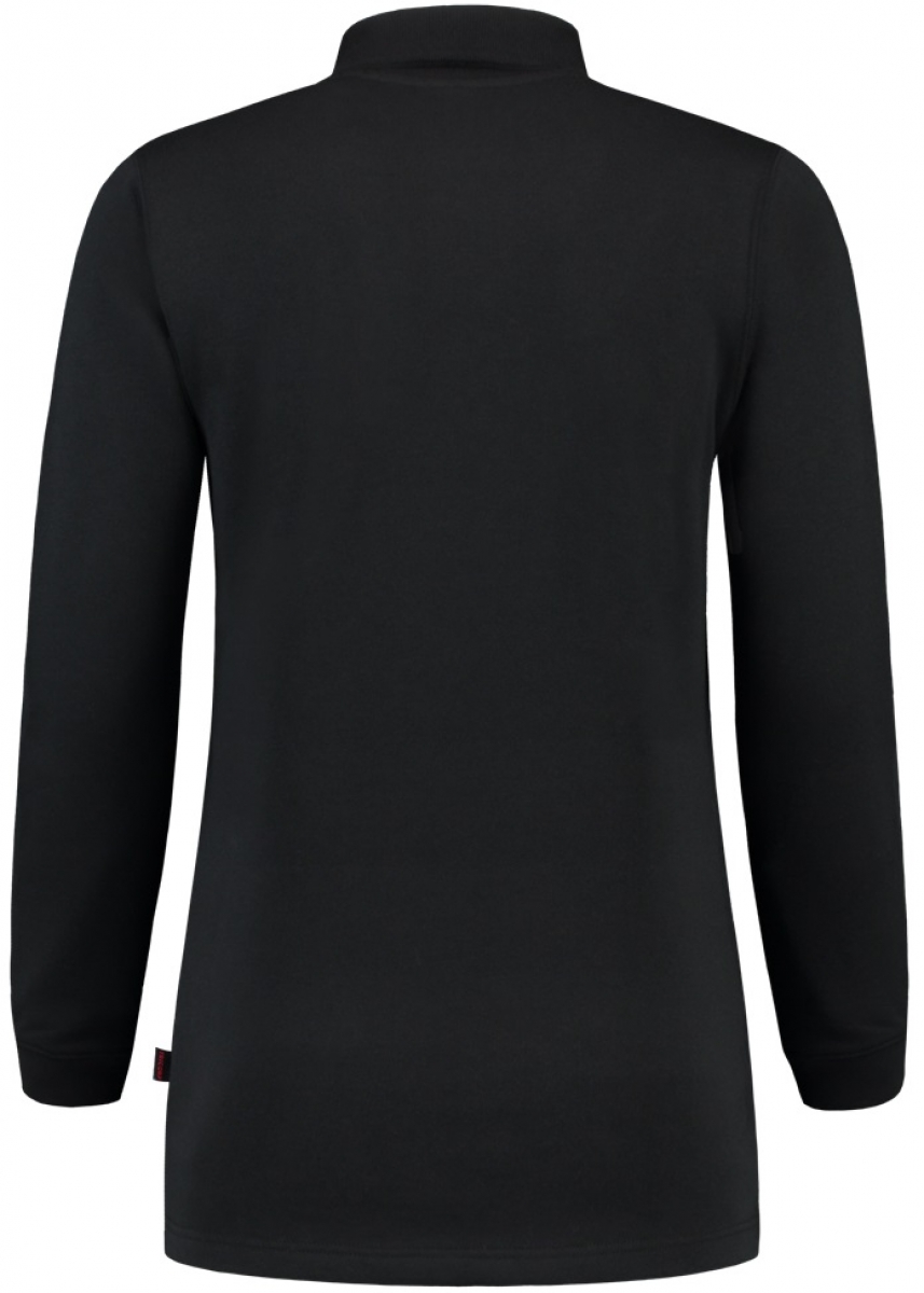 TRICORP-Worker-Shirts, Sweatshirt Polokragen Damen, Basic Fit, Langarm, 280 g/m, black