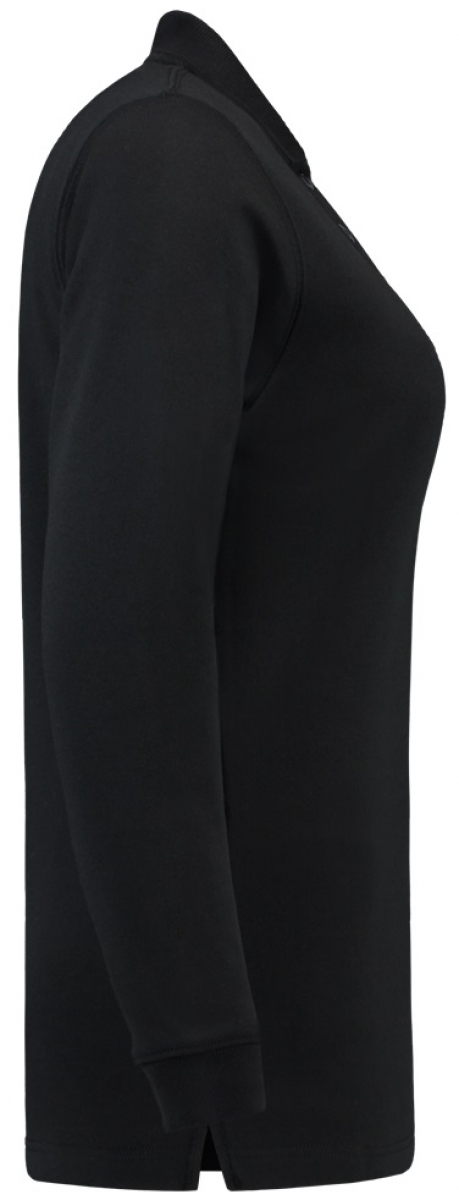 TRICORP-Worker-Shirts, Sweatshirt Polokragen Damen, Basic Fit, Langarm, 280 g/m, black