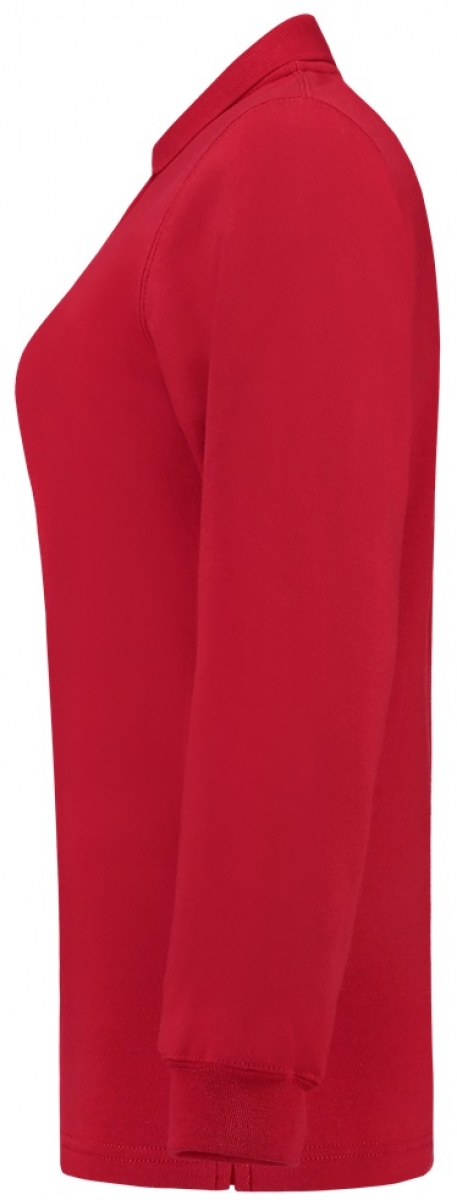 TRICORP-Worker-Shirts, Sweatshirt Polokragen Damen, Basic Fit, Langarm, 280 g/m, red