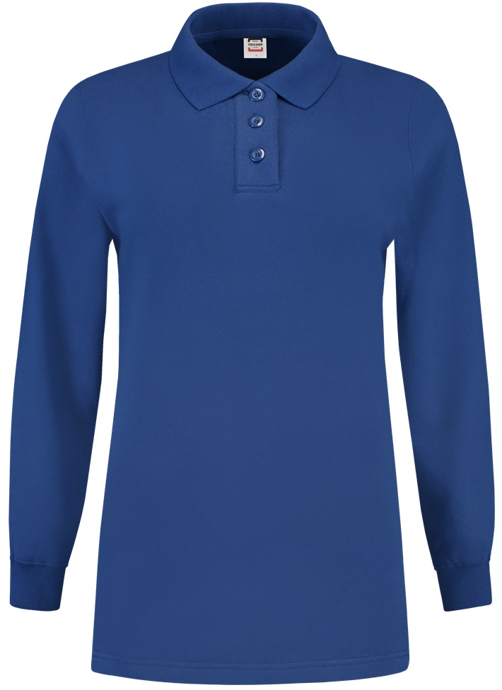 TRICORP-Worker-Shirts, Sweatshirt Polokragen Damen, Basic Fit, Langarm, 280 g/m², royalblue