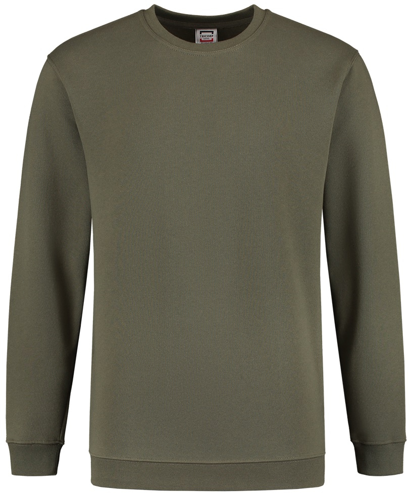 TRICORP-Worker-Shirts, Sweatshirt, Basic Fit, Langarm, 280 g/m², army