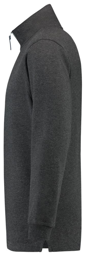 TRICORP-Worker-Shirts, Sweatshirt 1/4-Reissverschluss, Basic Fit, 280 g/m², anthrazit meliert