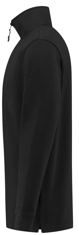 TRICORP-Worker-Shirts, Sweatshirt 1/4-Reissverschluss, Basic Fit, 280 g/m², black