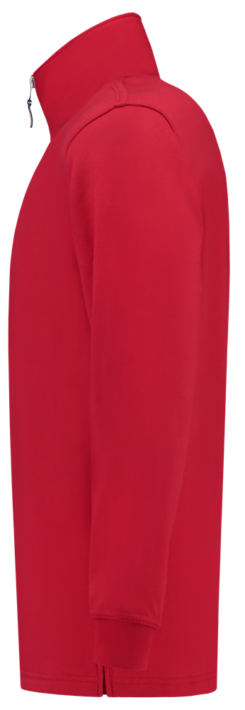 TRICORP-Worker-Shirts, Sweatshirt 1/4-Reissverschluss, Basic Fit, 280 g/m², red