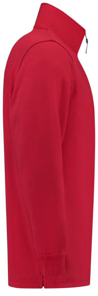 TRICORP-Worker-Shirts, Sweatshirt 1/4-Reissverschluss, Basic Fit, 280 g/m², red