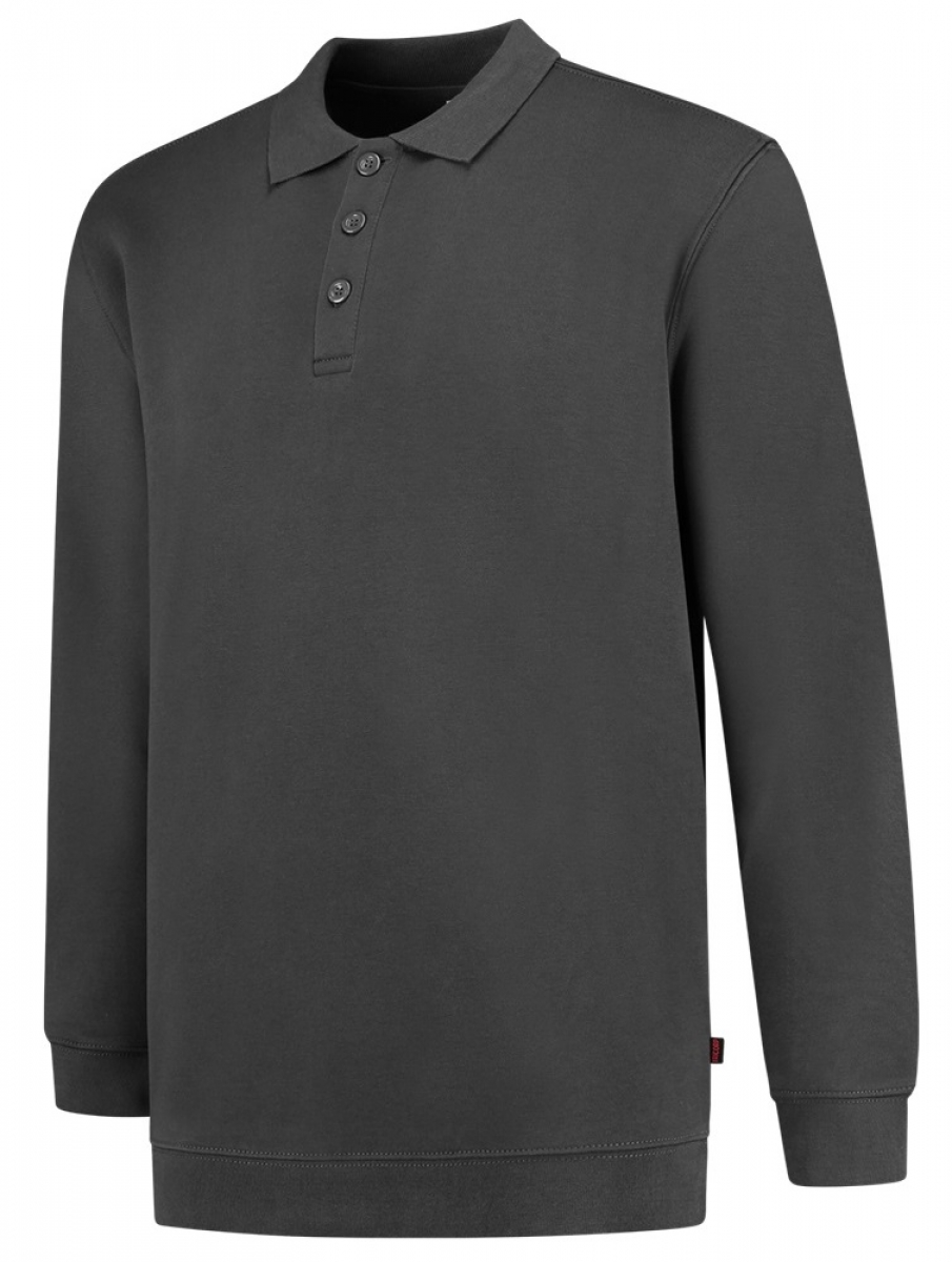 TRICORP-Worker-Shirts, Sweatshirt mit Polokragen, Basic Fit, 280 g/m, darkgrey