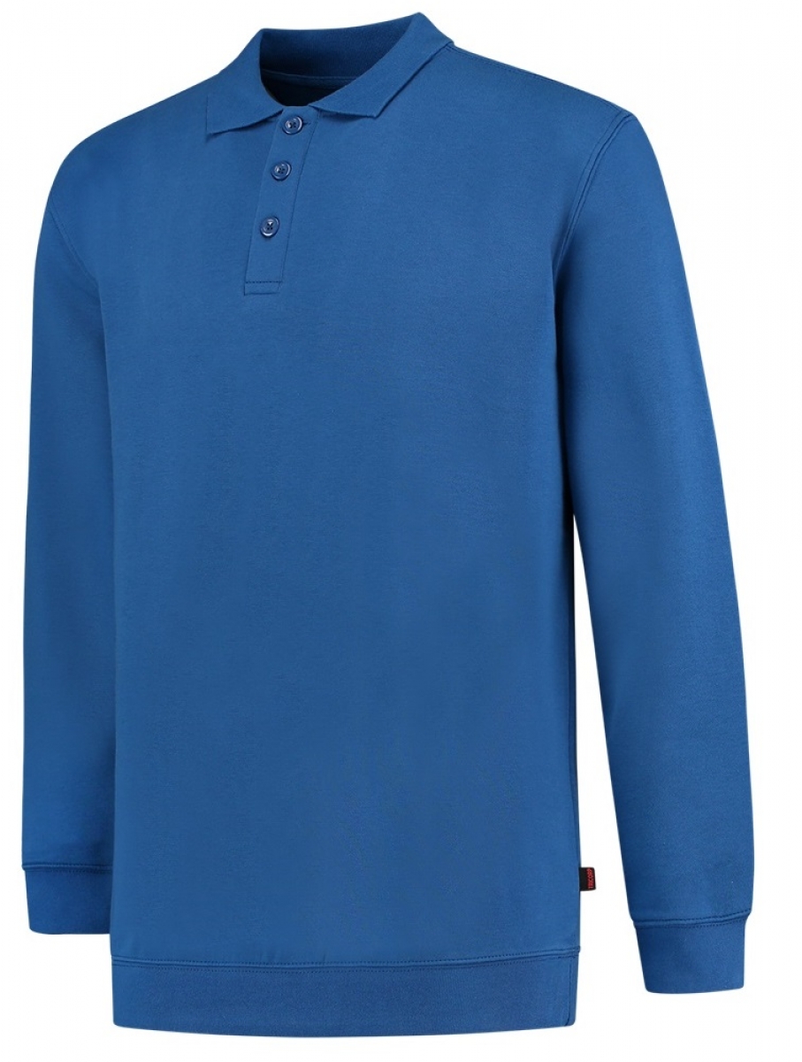 TRICORP-Worker-Shirts, Sweatshirt mit Polokragen, Basic Fit, 280 g/m, royalblue