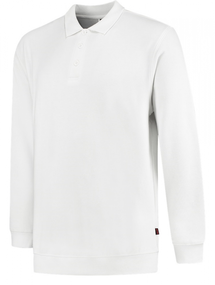 TRICORP-Worker-Shirts, Sweatshirt mit Polokragen, Basic Fit, 280 g/m, white