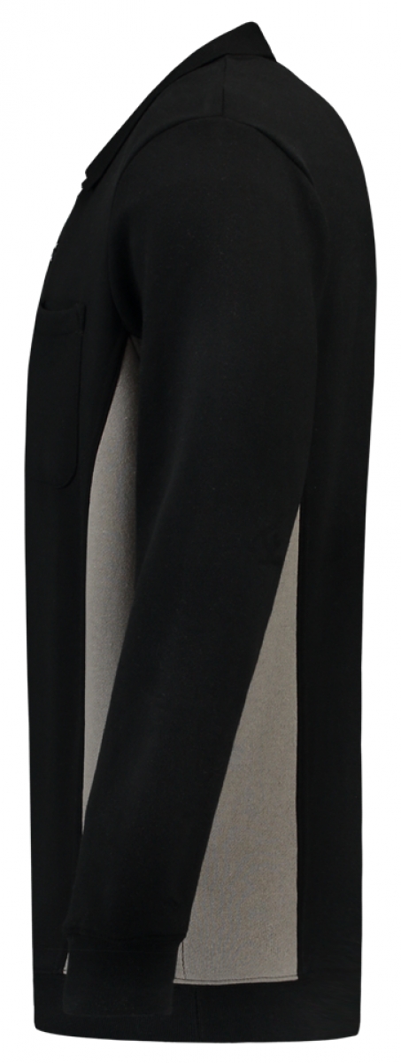 TRICORP-Worker-Shirts, Polosweater, mit Brusttasche, Bicolor, 280 g/m, black-grey