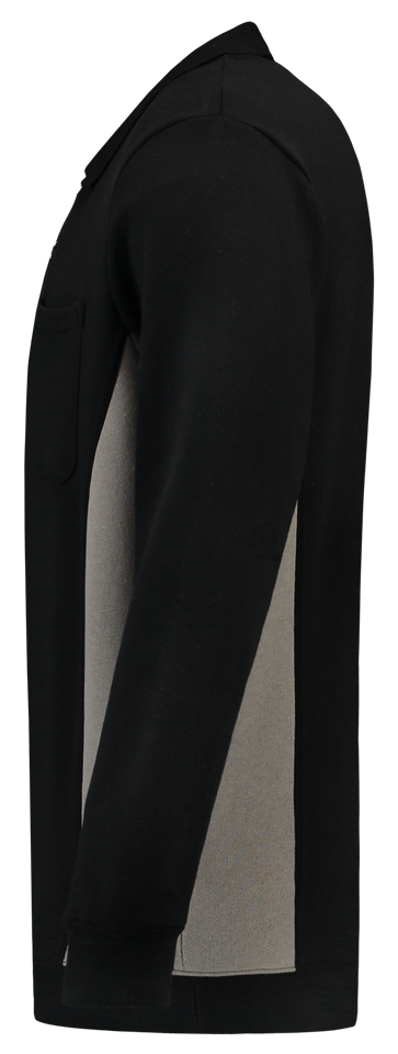 TRICORP-Worker-Shirts, Polosweater, mit Brusttasche, Bicolor, 280 g/m², black-grey