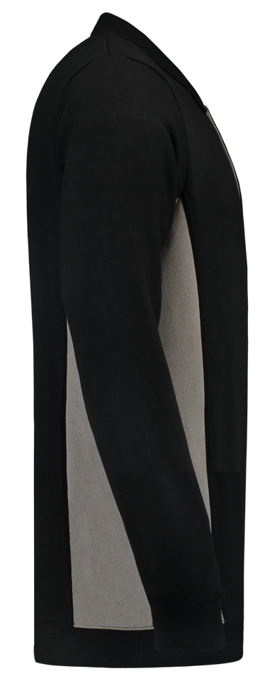 TRICORP-Worker-Shirts, Polosweater, mit Brusttasche, Bicolor, 280 g/m², black-grey