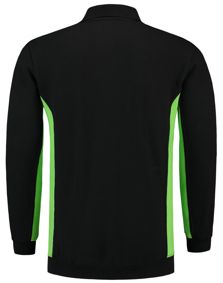 TRICORP-Worker-Shirts, Polosweater, mit Brusttasche, Bicolor, 280 g/m², black-lime