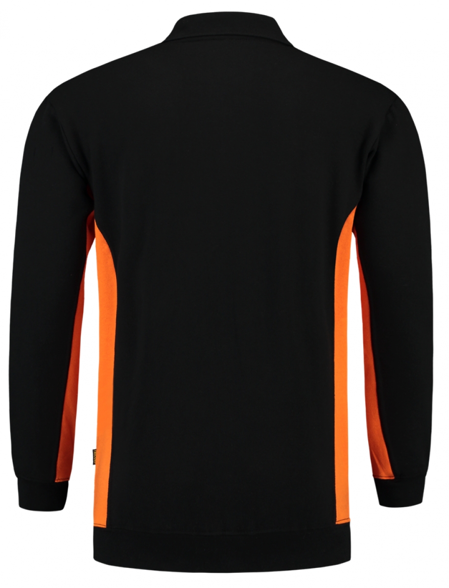TRICORP-Worker-Shirts, Polosweater, mit Brusttasche, Bicolor, 280 g/m, black-orange