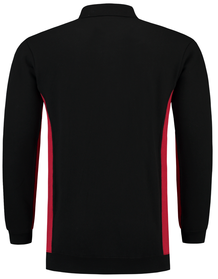 TRICORP-Worker-Shirts, Polosweater, mit Brusttasche, Bicolor, 280 g/m², black-red