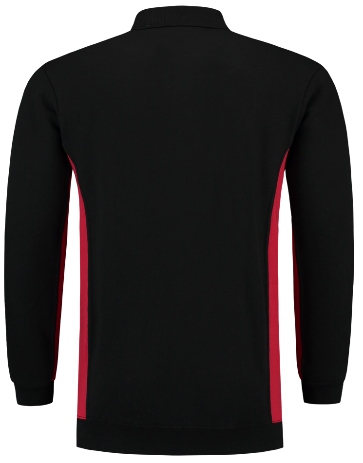 TRICORP-Worker-Shirts, Polosweater, mit Brusttasche, Bicolor, 280 g/m, black-red