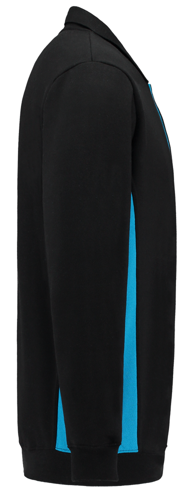 TRICORP-Worker-Shirts, Polosweater, mit Brusttasche, Bicolor, 280 g/m², black-turquoise