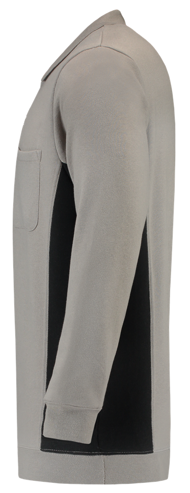 TRICORP-Worker-Shirts, Polosweater, mit Brusttasche, Bicolor, 280 g/m², grey-black
