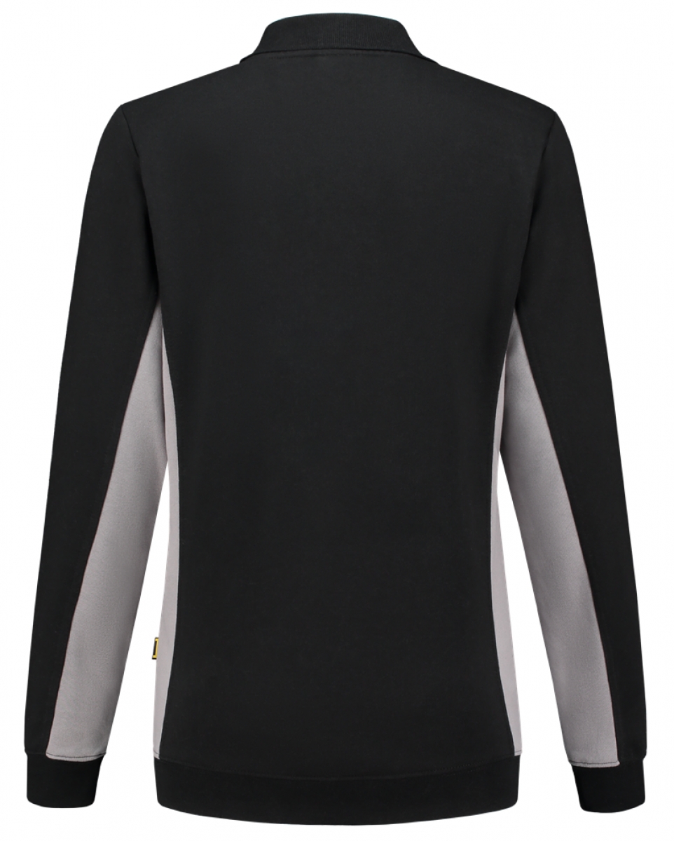 TRICORP-Worker-Shirts, Damen-Sweatshirt mit Polokragen, 280 g/m, black-grey